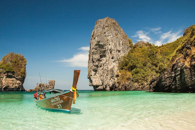 Tropical beach with crystal clear water — tropical paradise vacation from $799